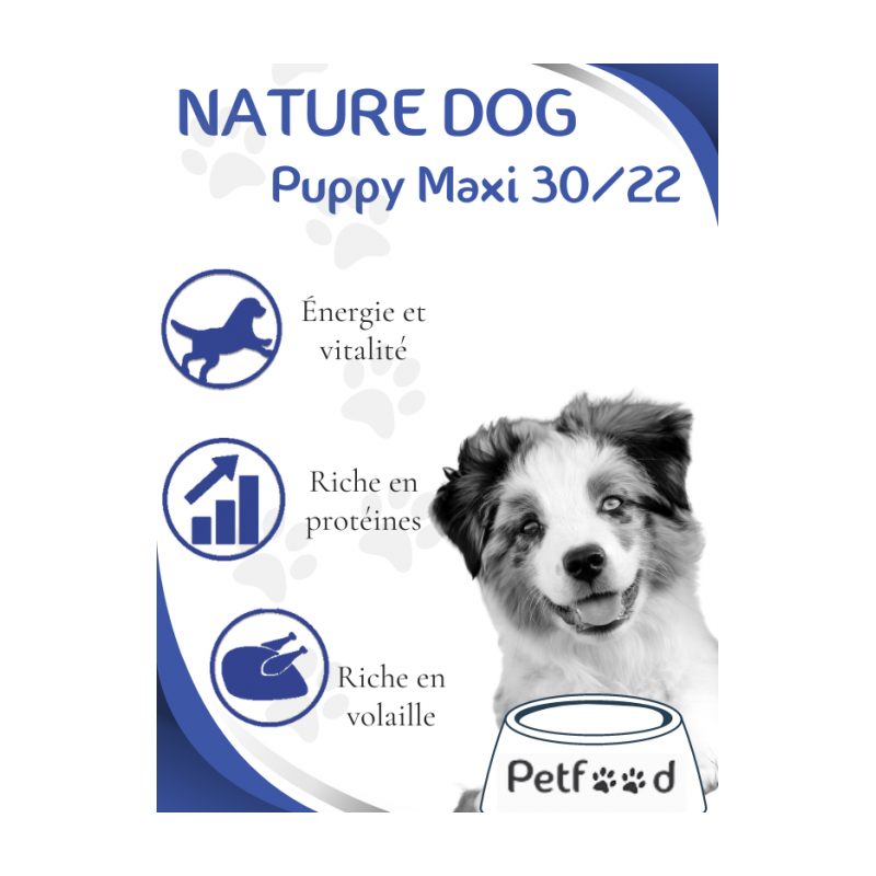 Croquettes Puppy Maxi 30/22 Nature Dog 4kg