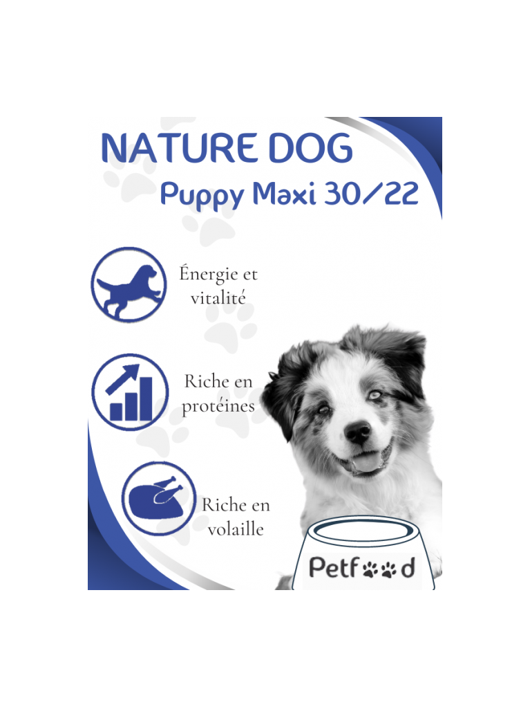 Croquettes Puppy Maxi 30/22 Nature Dog 4kg