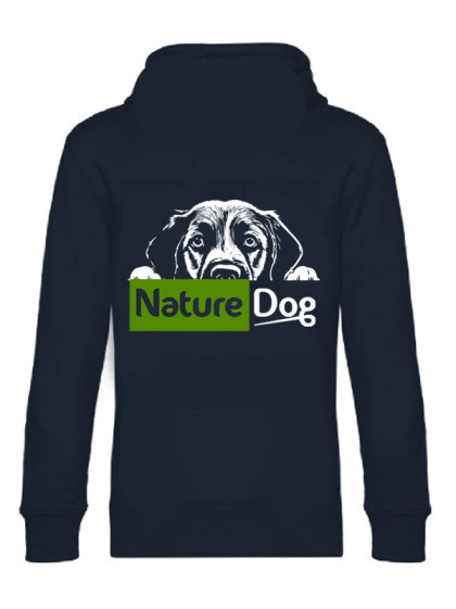 Sweat à capuche chien curieux femme Nature Dog