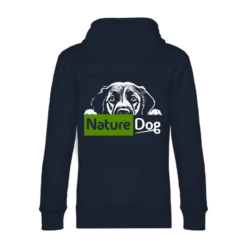 Sweat à capuche chien curieux Nature Dog