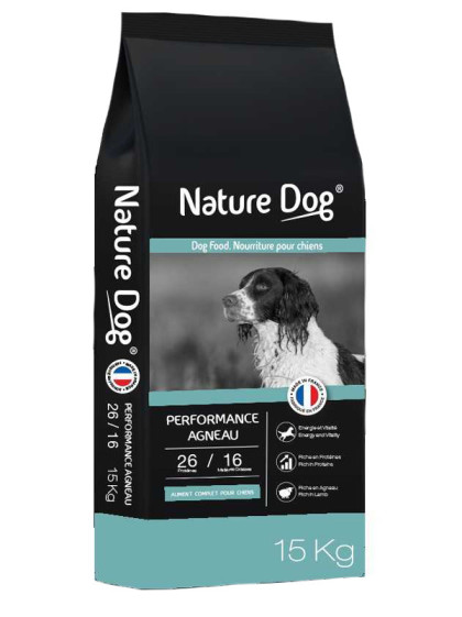 Croquettes Performance 26/16 Agneau Nature Dog 15kg