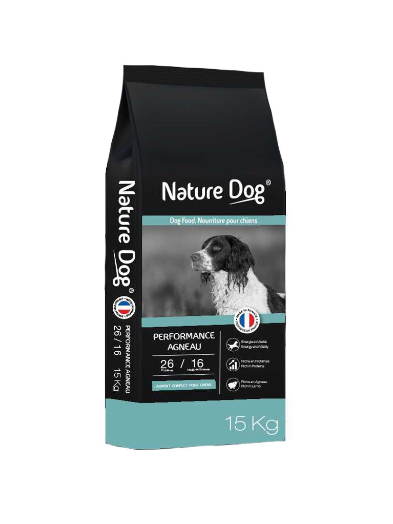 Croquettes Performance 26/16 Agneau Nature Dog 15kg