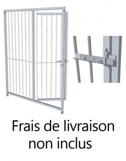 Panneau De Chenil à Barreau Avec Porte Habitat Chien